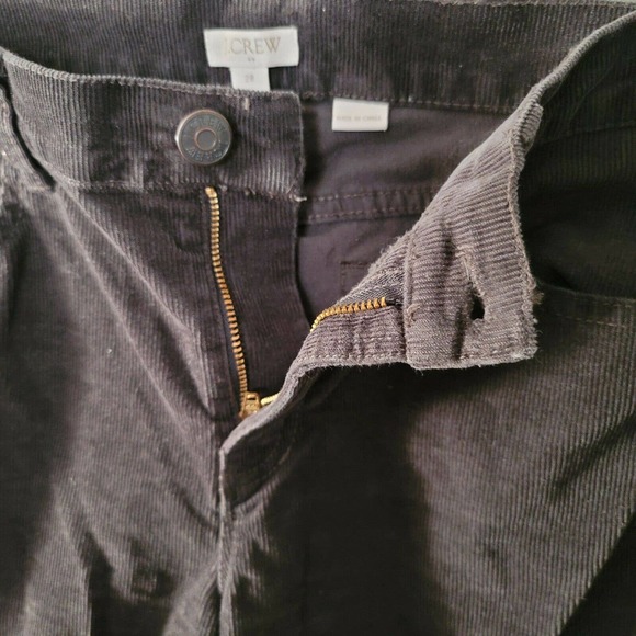 J. Crew dark brown Toothpick Corduroys pants Cords 28 32X27 short petite - Picture 3 of 7